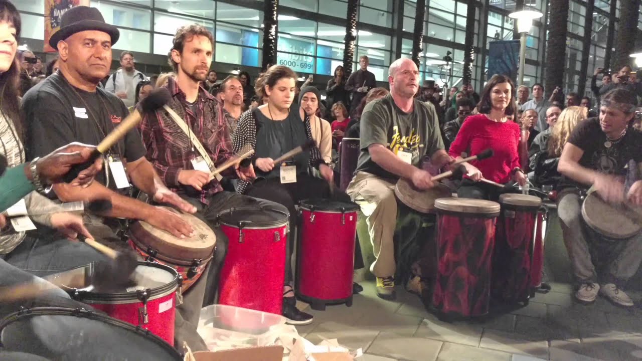 Drum circle NAMM 2016 Drum Circle with Arthur Hull